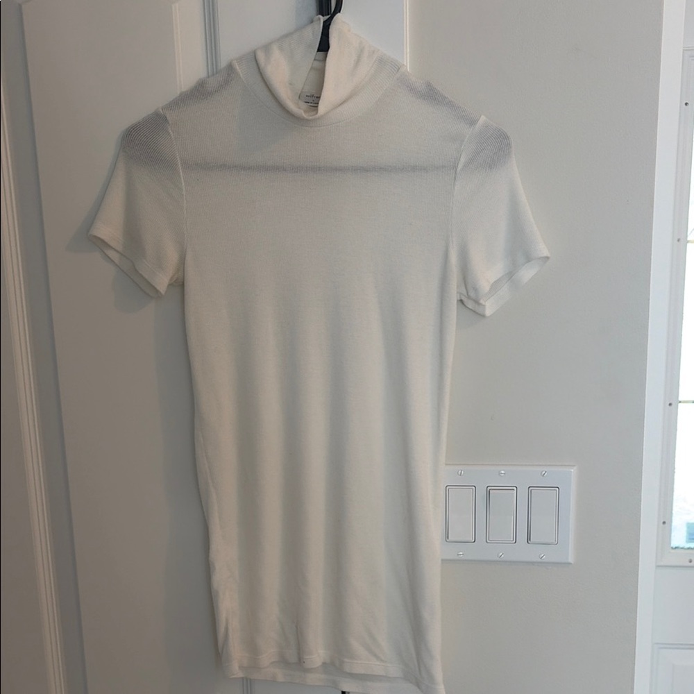 Wilfred Cream Ribbed Knit Top